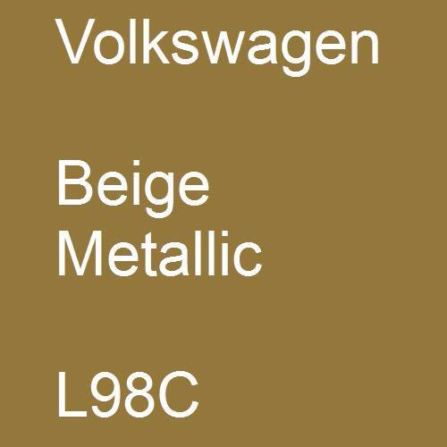 Volkswagen, Beige Metallic, L98C.